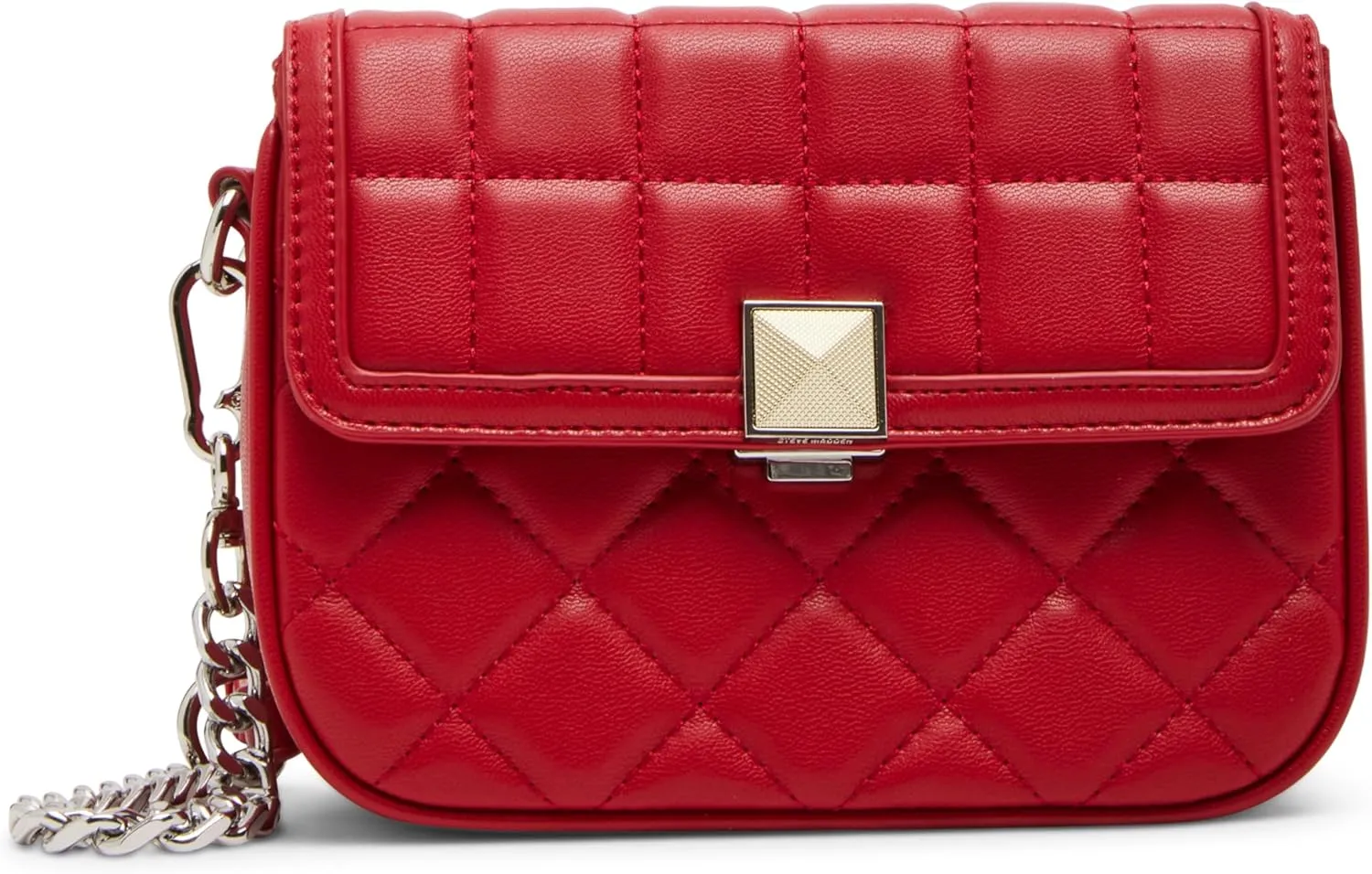 Steve Madden Carla Mixed Quilt Flap Crossbody