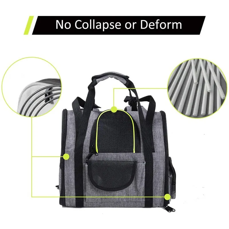 Sturdy Reflective Foldable Dog Carrier