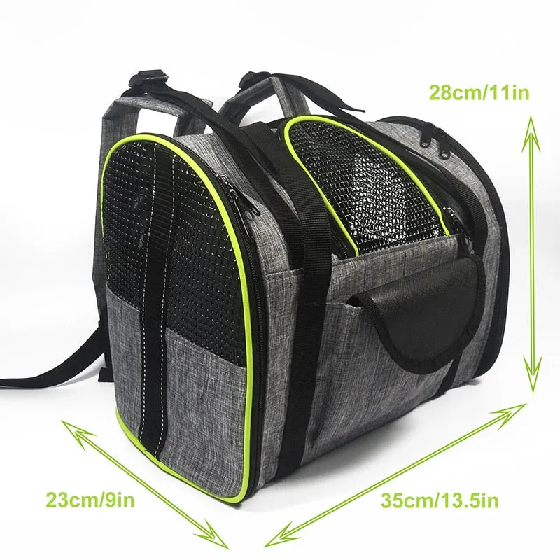 Sturdy Reflective Foldable Dog Carrier