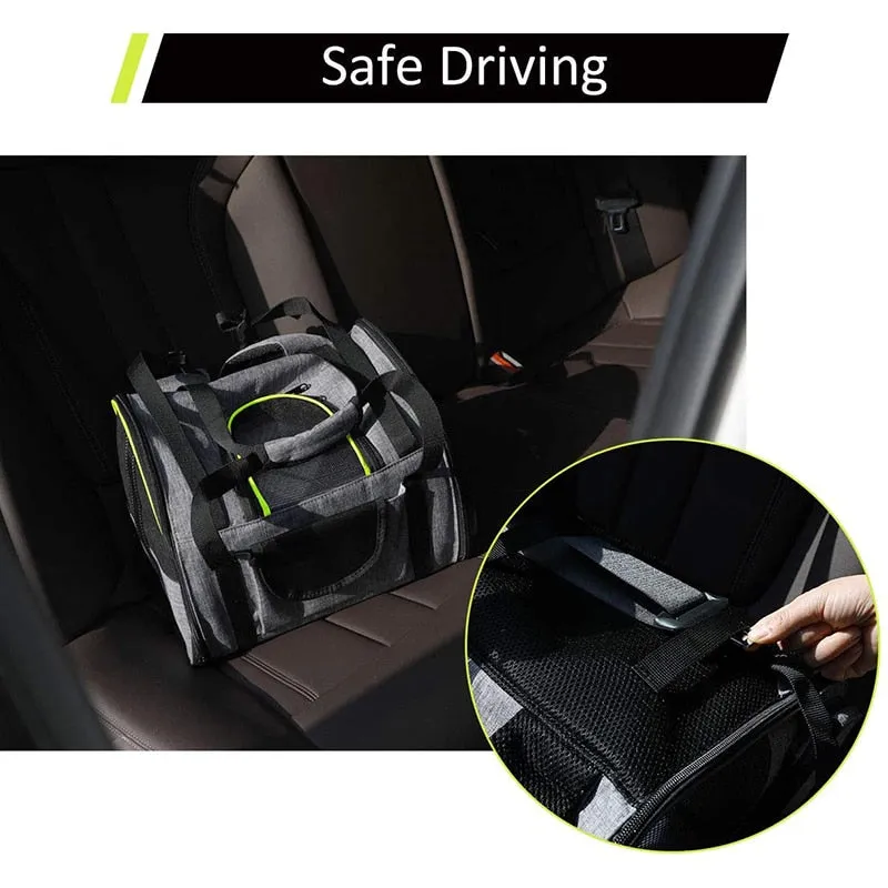 Sturdy Reflective Foldable Dog Carrier