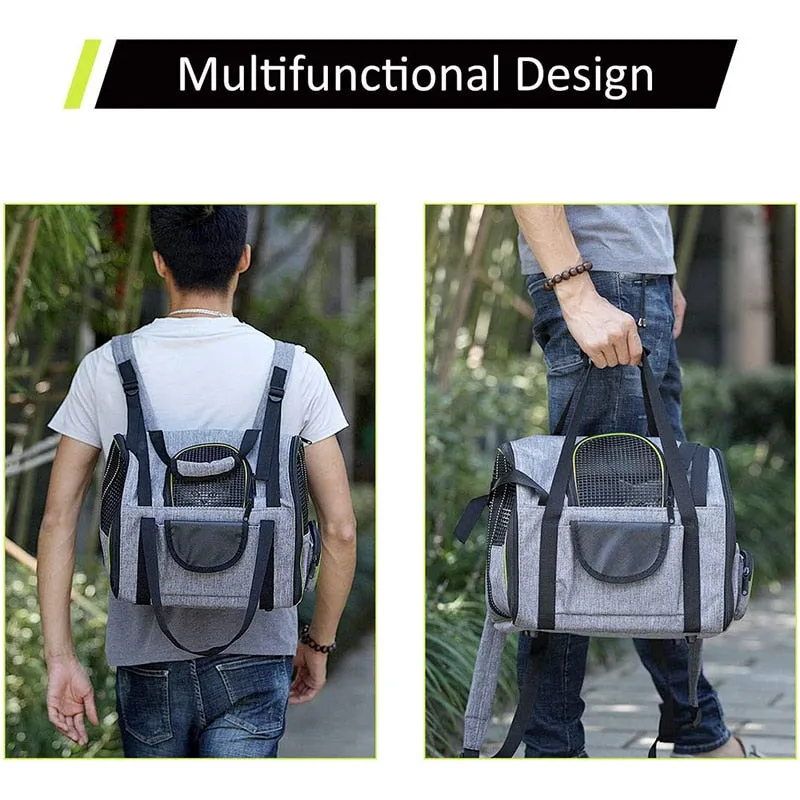 Sturdy Reflective Foldable Dog Carrier