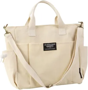 Stylish Canvas Crossbody Bag with Ample Pockets Casual Shoulder Bags Handbag for Shopping and Commuting Essential