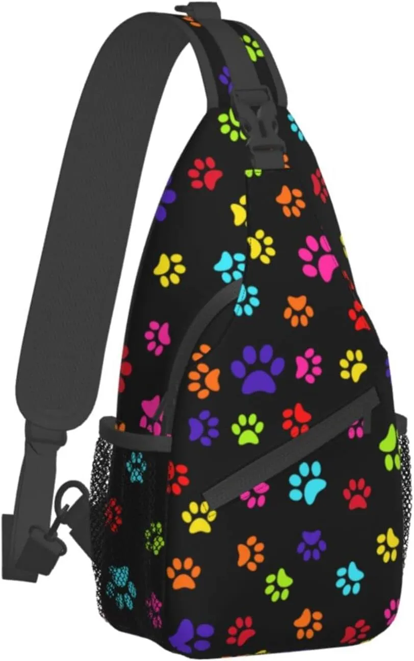 Stylish Chest Sling Bag Crossbody Shoulder Backpack Adjustable Lightweight Travel Hiking Casual Daypack Unisex