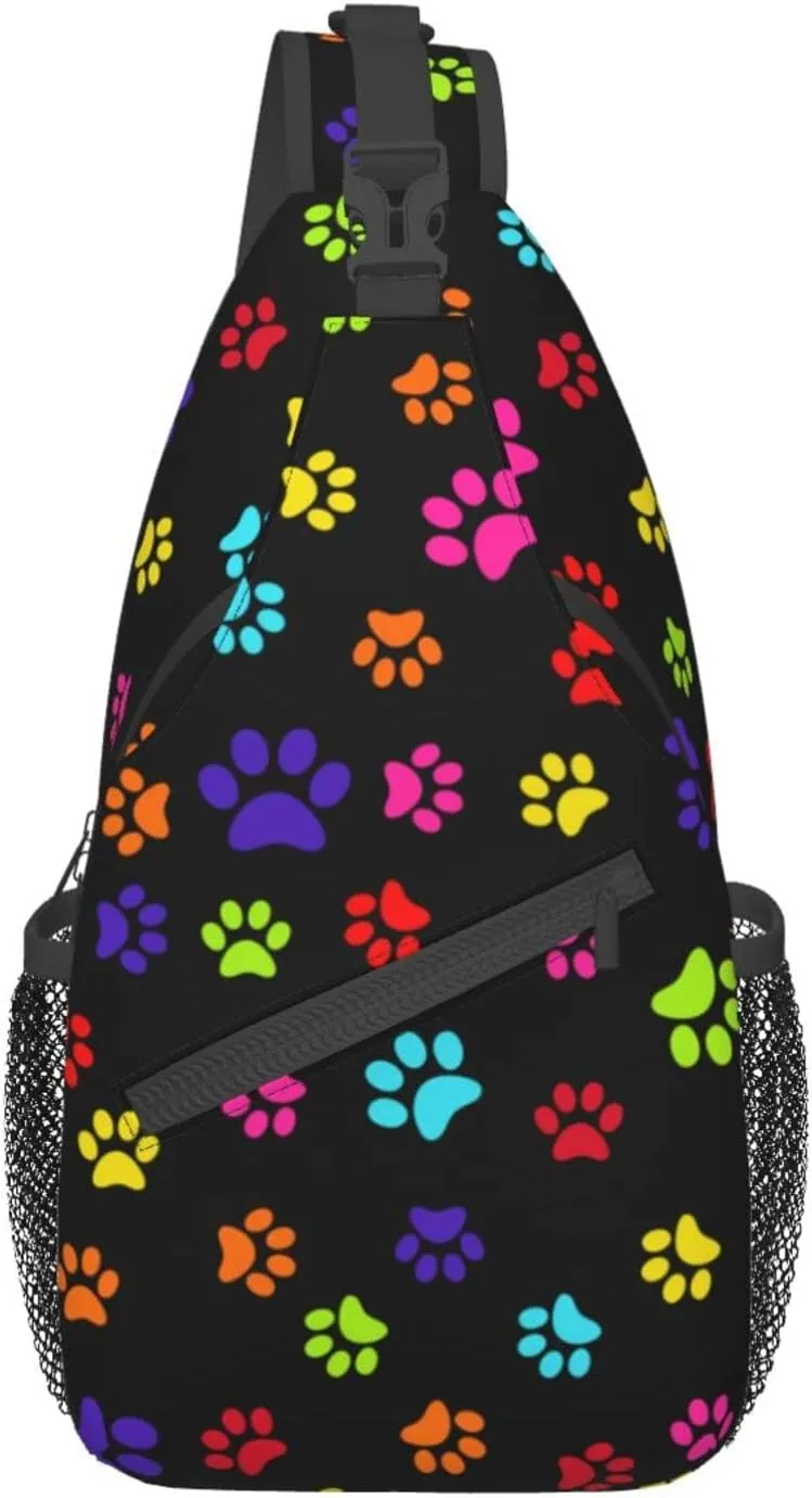 Stylish Chest Sling Bag Crossbody Shoulder Backpack Adjustable Lightweight Travel Hiking Casual Daypack Unisex