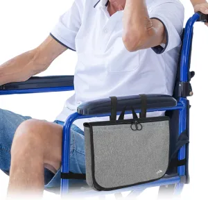 supregear Wheelchair Side Bag, Multifunctional Side Storage Pouch for Rollator, Walkers, Power Wheelchairs and Knee Scooters Wheelchair Armrest Bag for Elderly Seniors Adults Portable Travel Tote