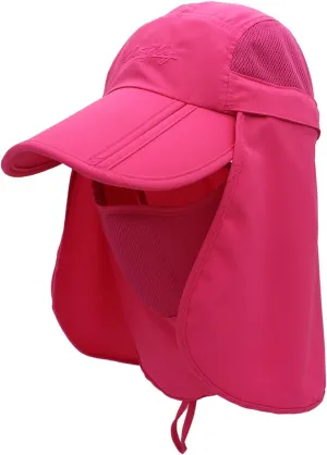 Surblue Neck Face Flap Outdoor Cap UV Protection Sun Hats Fishing Hat Quick-Drying UPF50 