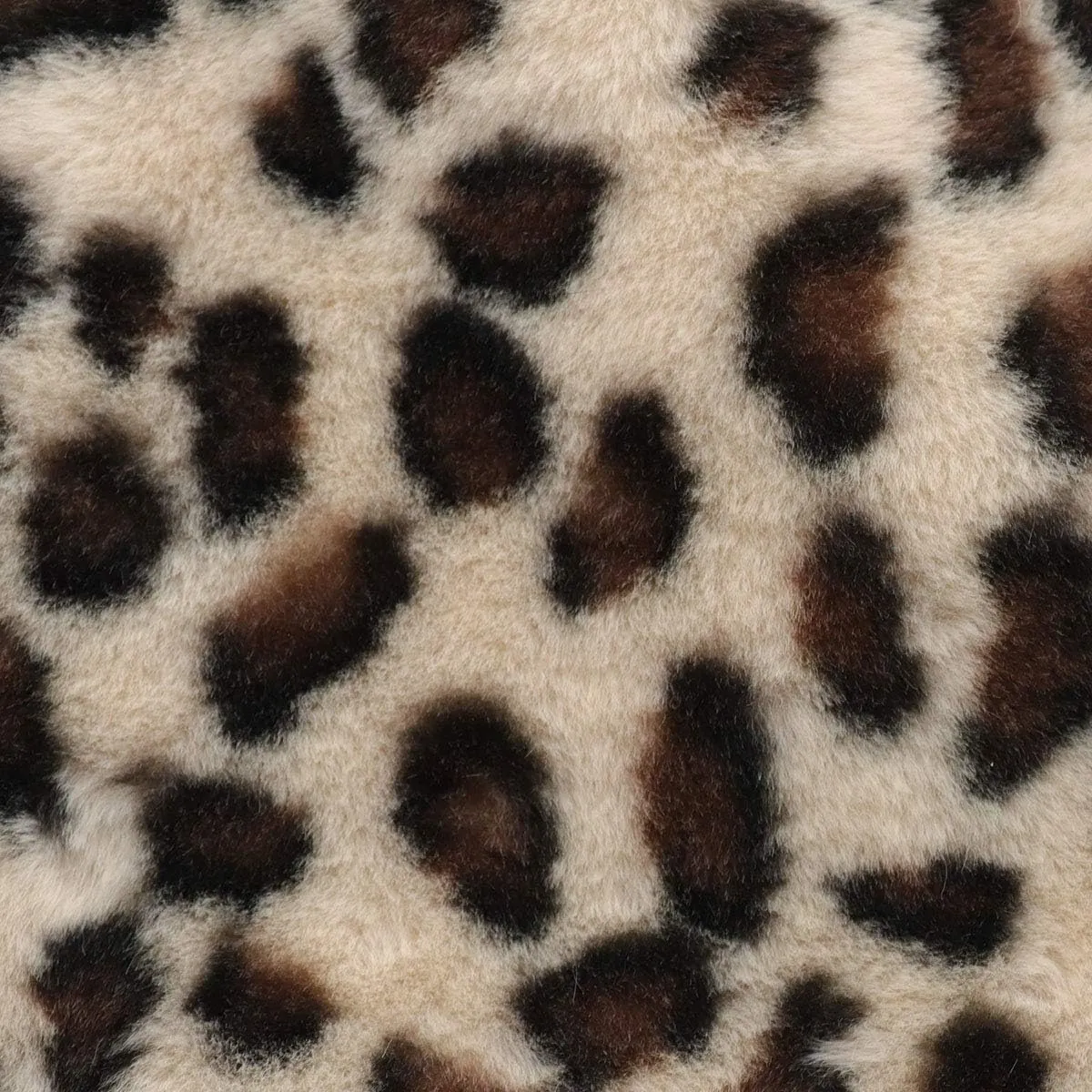 surell - Faux Rex Rabbit Fur Leopard Print Handbag - Small Fuzzy Tote Bag