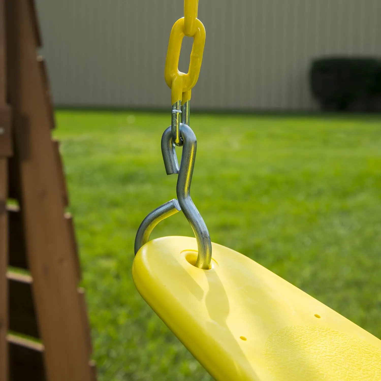 Swing-N-Slide WS 4772 Extreme Heavy Duty Swing Seat Set Outdoor Playground Swings with Coated Chains & Quick Links, Yellow, Pack of 2