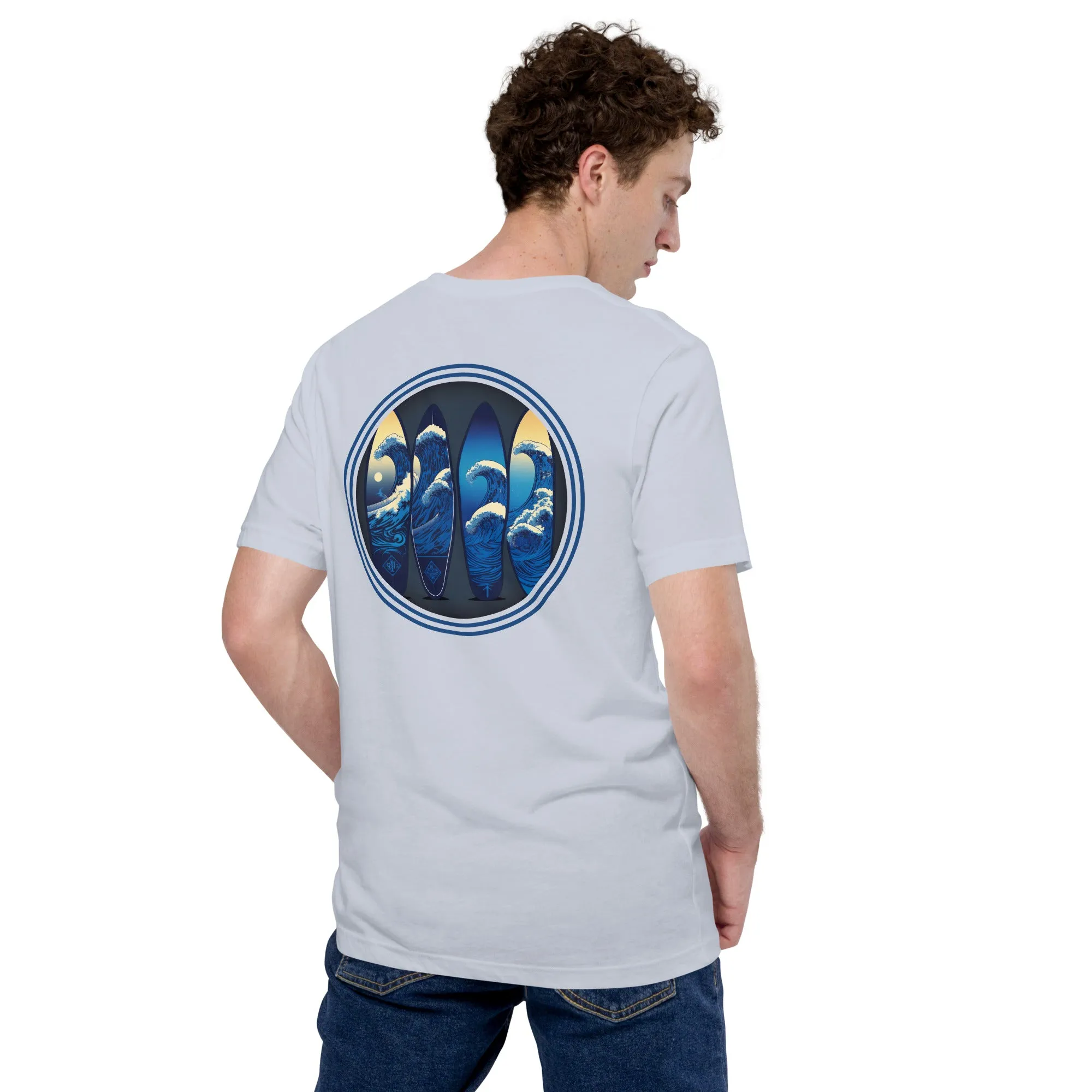 T-shirt 100% Cotton - 4 Surfboards - New Surf Collection