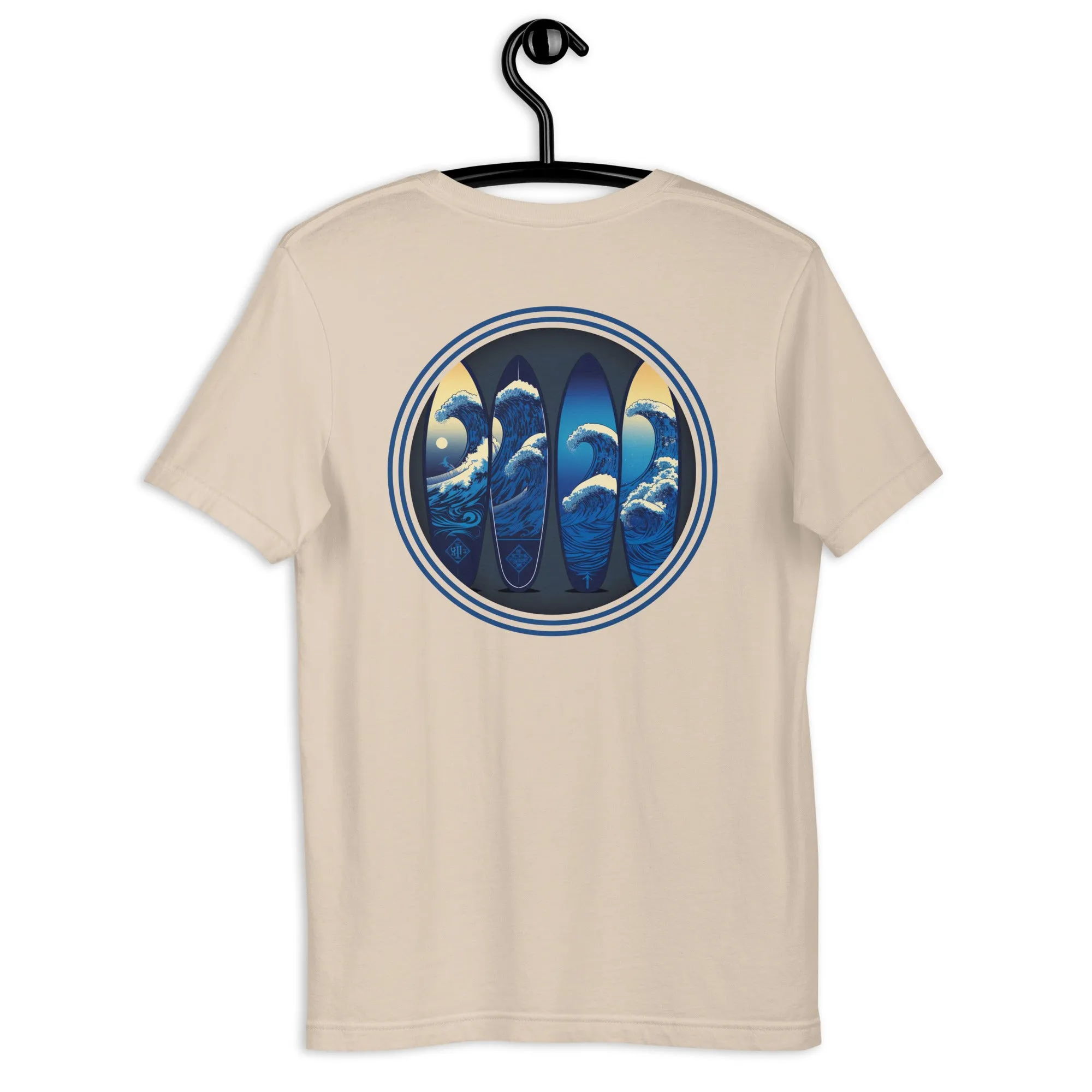 T-shirt 100% Cotton - 4 Surfboards - New Surf Collection