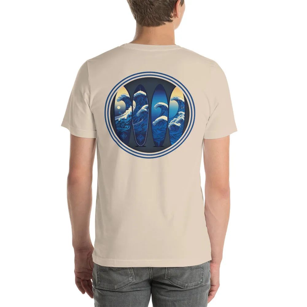 T-shirt 100% Cotton - 4 Surfboards - New Surf Collection