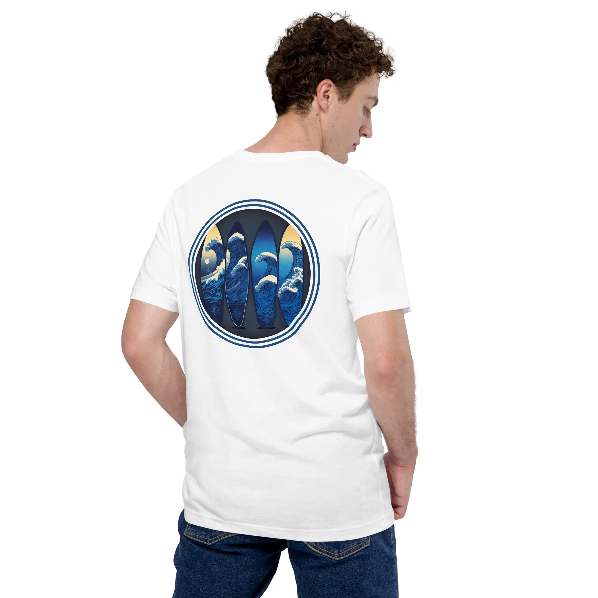 T-shirt 100% Cotton - 4 Surfboards - New Surf Collection