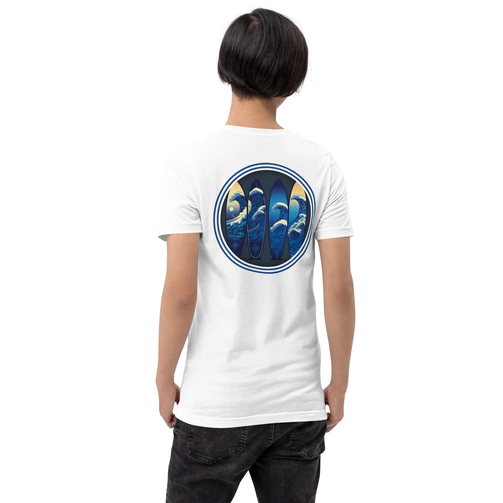 T-shirt 100% Cotton - 4 Surfboards - New Surf Collection