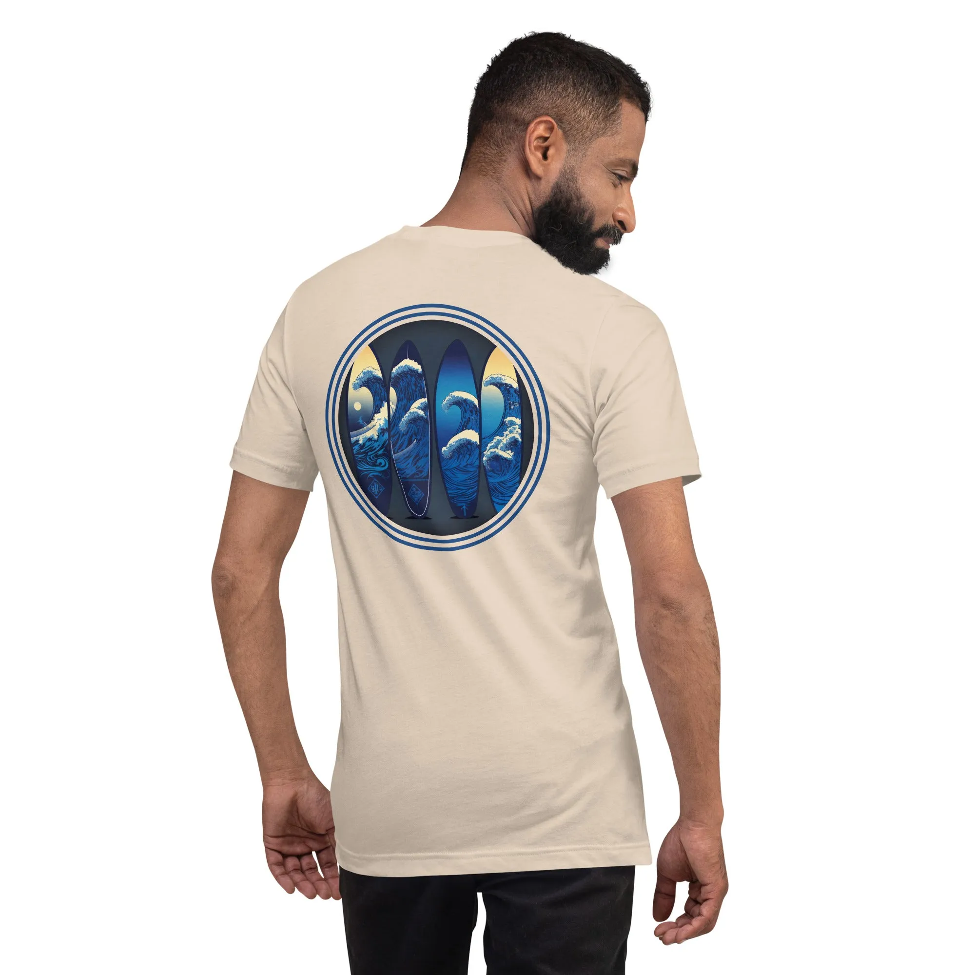 T-shirt 100% Cotton - 4 Surfboards - New Surf Collection