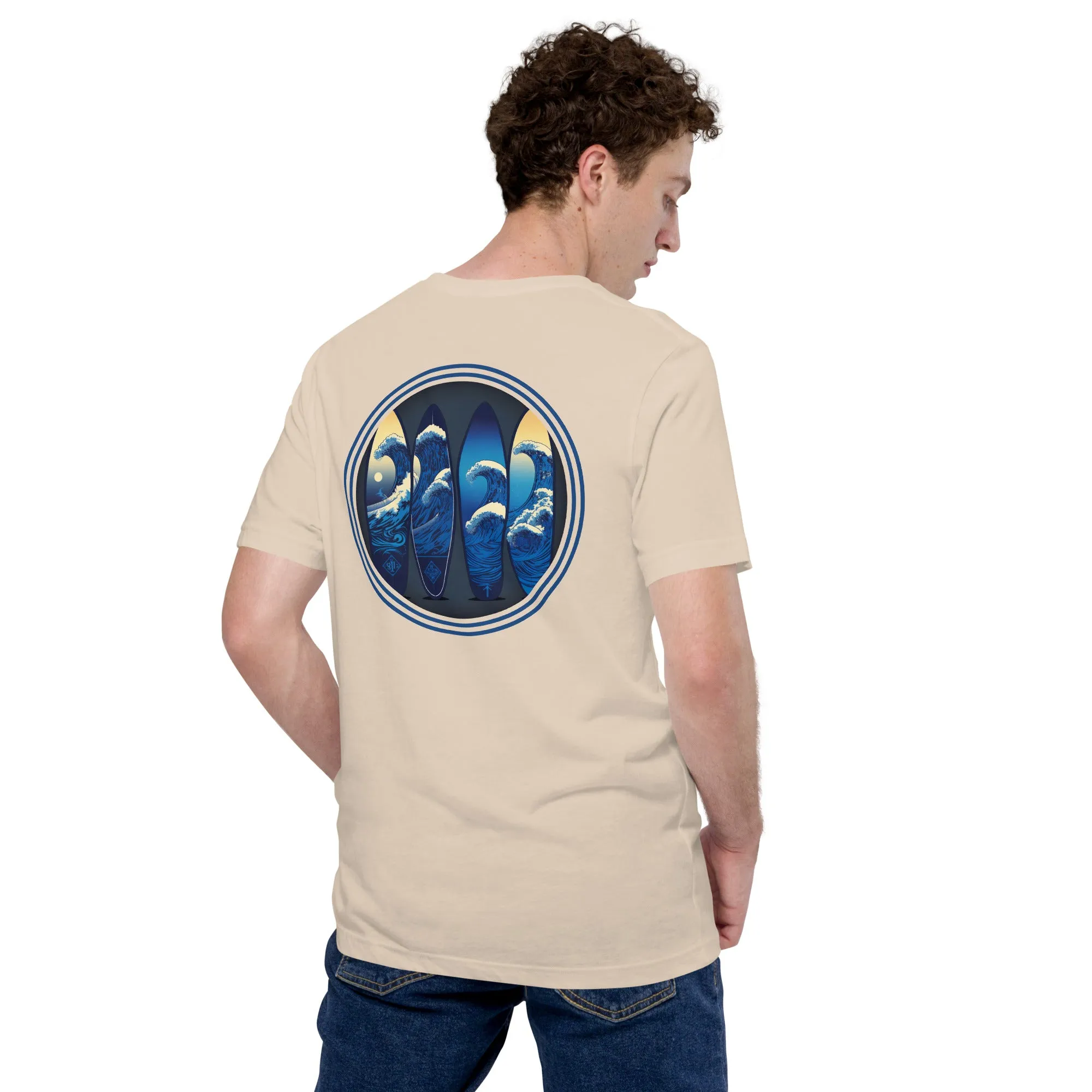 T-shirt 100% Cotton - 4 Surfboards - New Surf Collection