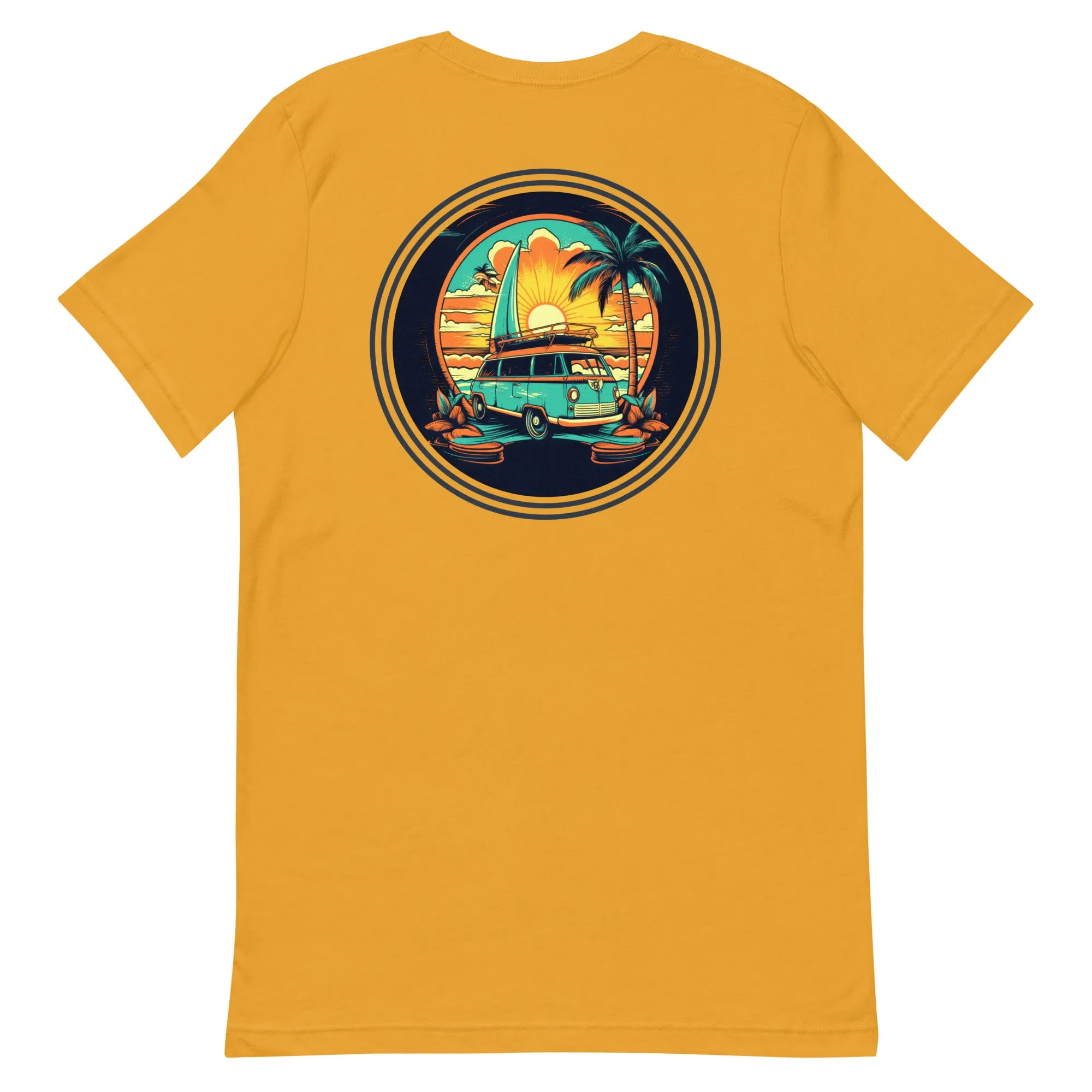T-Shirt - 100% Ring-Spun Cotton - Limited Edition Surf Collection - Surfer Bus Graphics