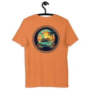 T-Shirt - 100% Ring-Spun Cotton - Limited Edition Surf Collection - Surfer Bus Graphics