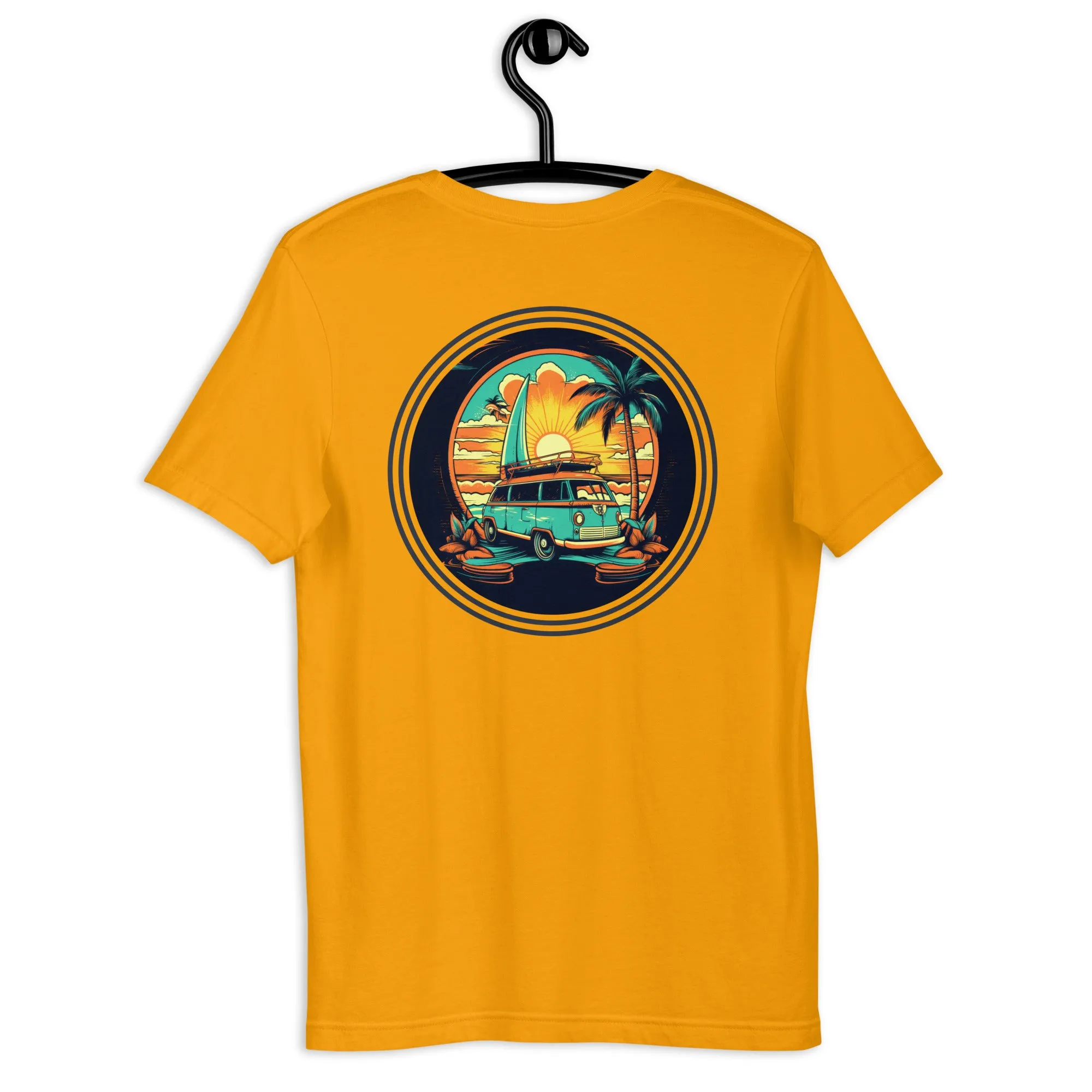 T-Shirt - 100% Ring-Spun Cotton - Limited Edition Surf Collection - Surfer Bus Graphics