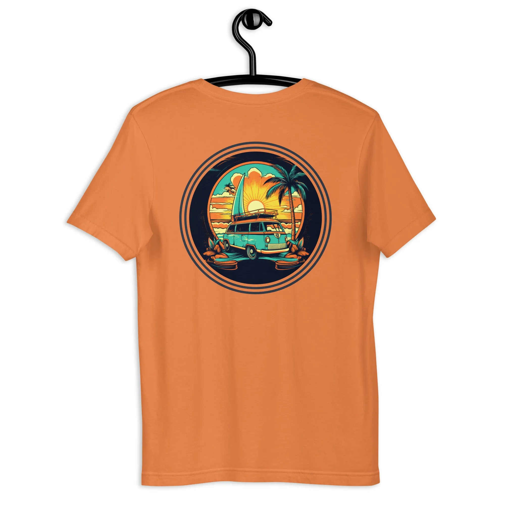 T-Shirt - 100% Ring-Spun Cotton - Limited Edition Surf Collection - Surfer Bus Graphics