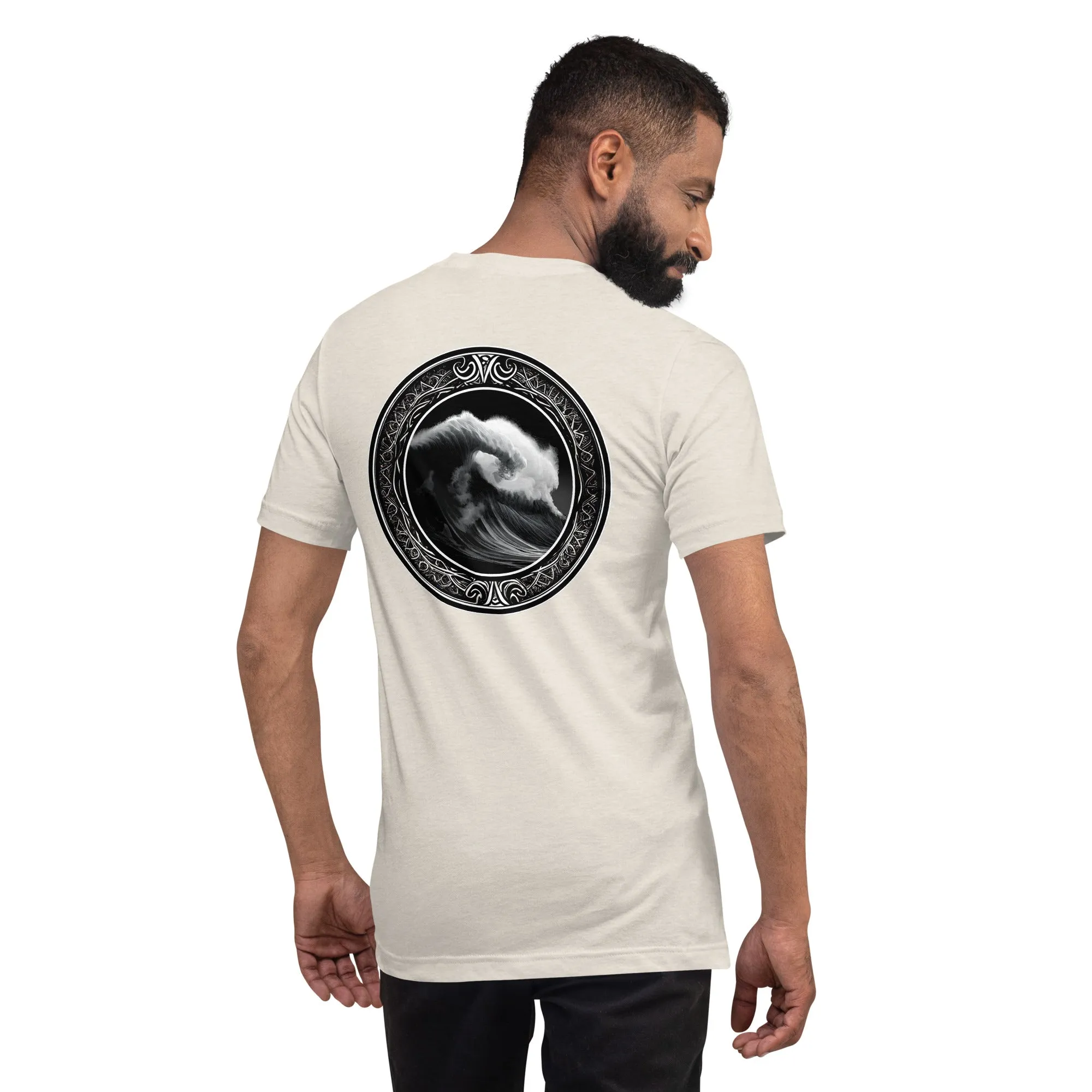T-shirt - Powerful Wave with Symbols - New Limited Edition Surf Collection