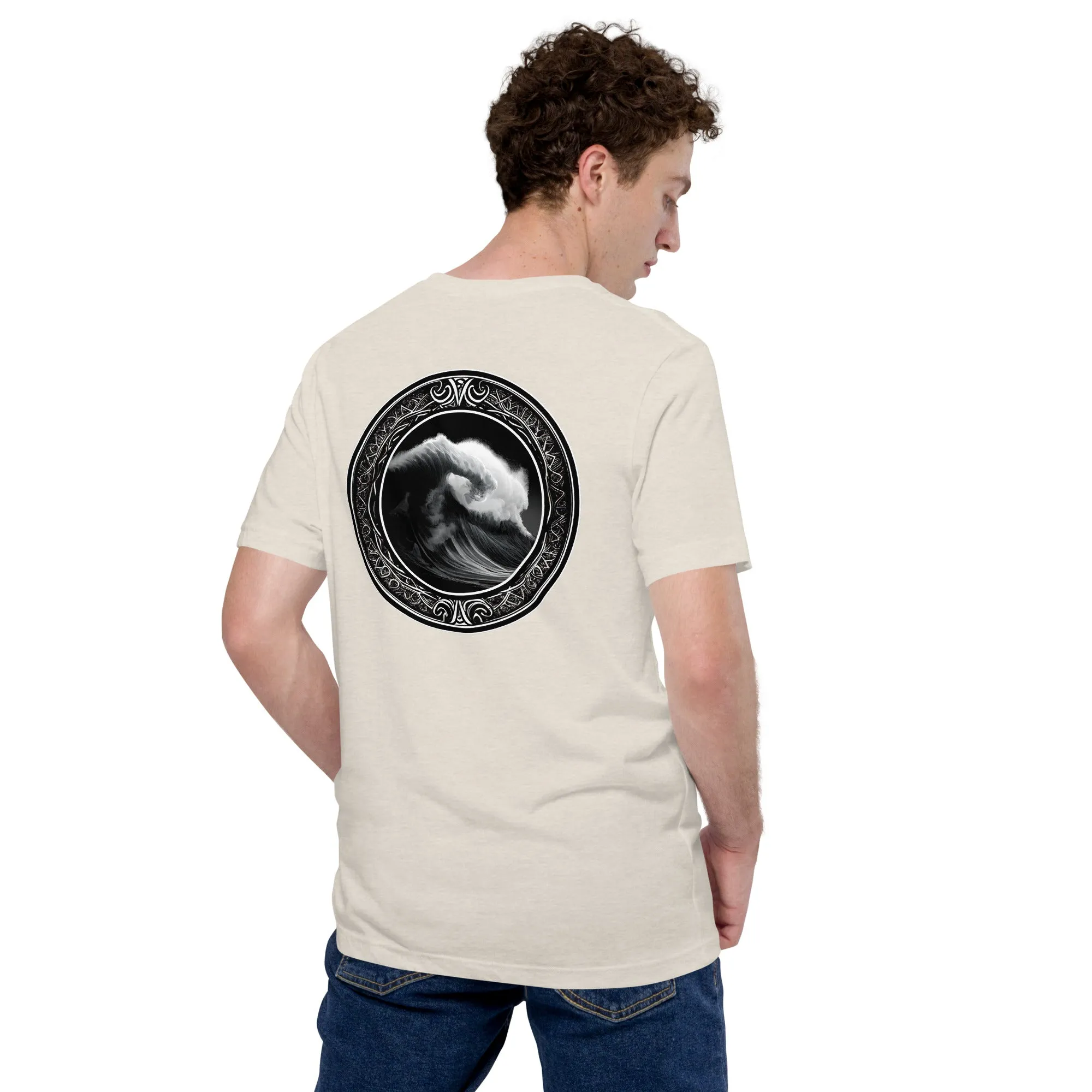 T-shirt - Powerful Wave with Symbols - New Limited Edition Surf Collection