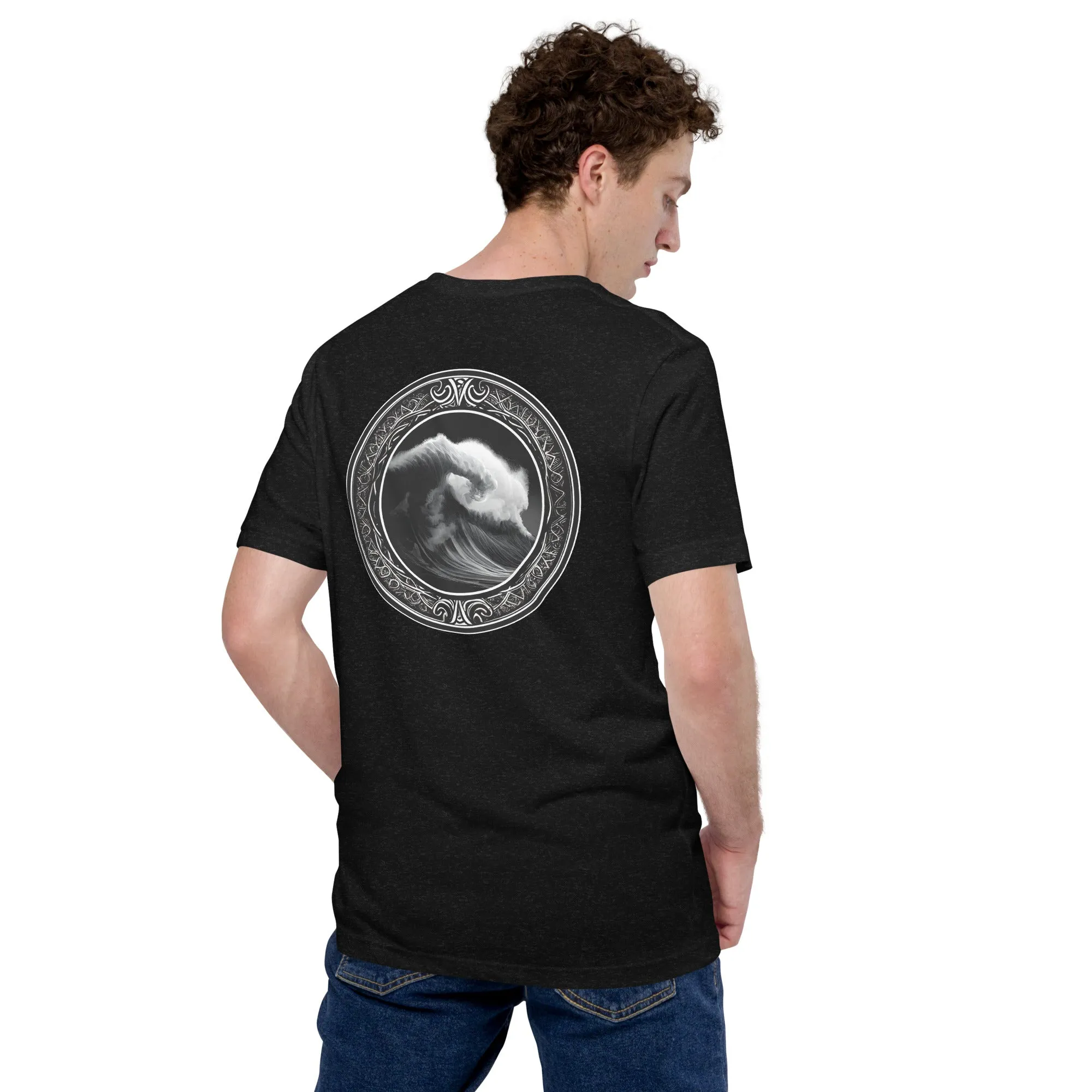 T-shirt - Powerful Wave with Symbols - New Limited Edition Surf Collection