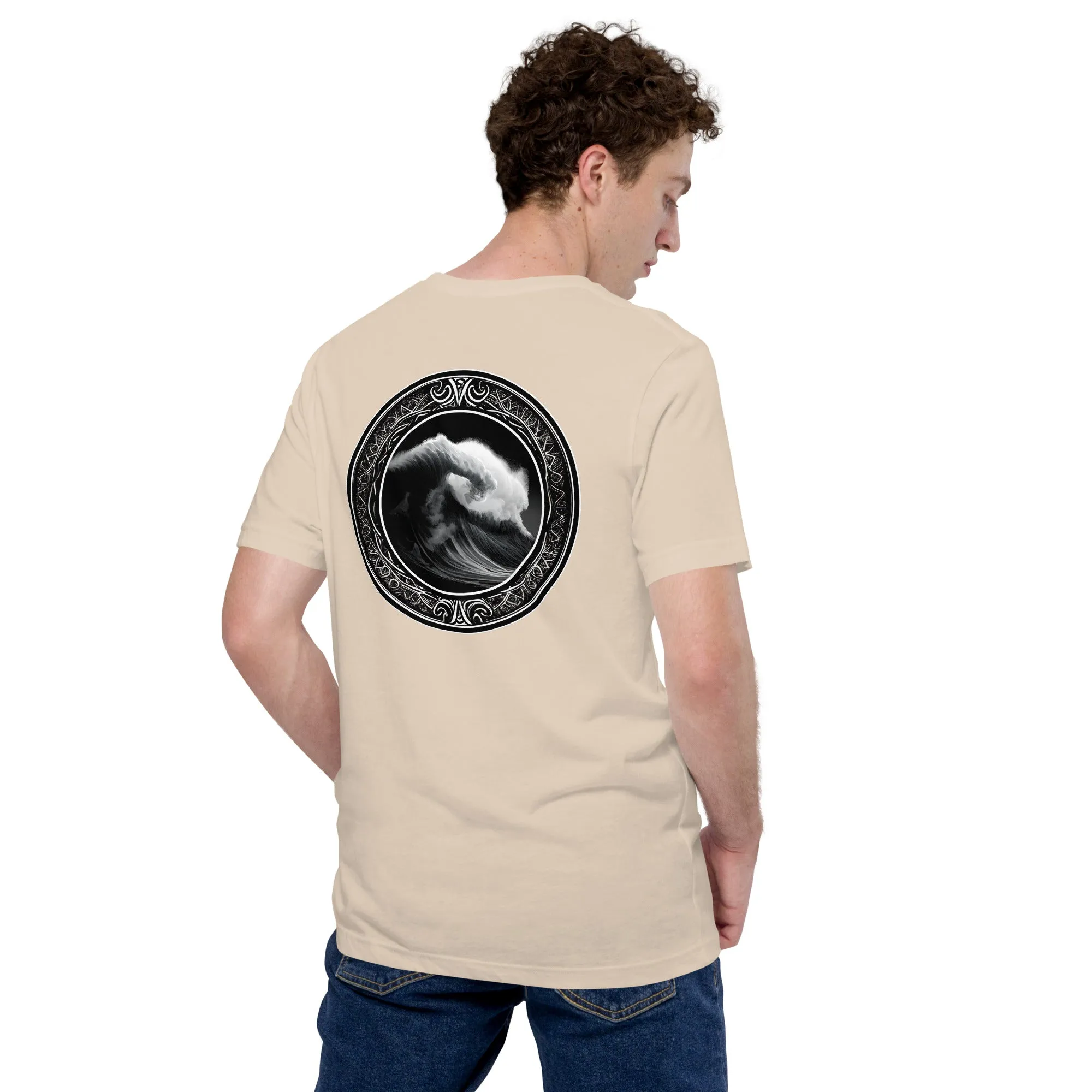 T-shirt - Powerful Wave with Symbols - New Limited Edition Surf Collection