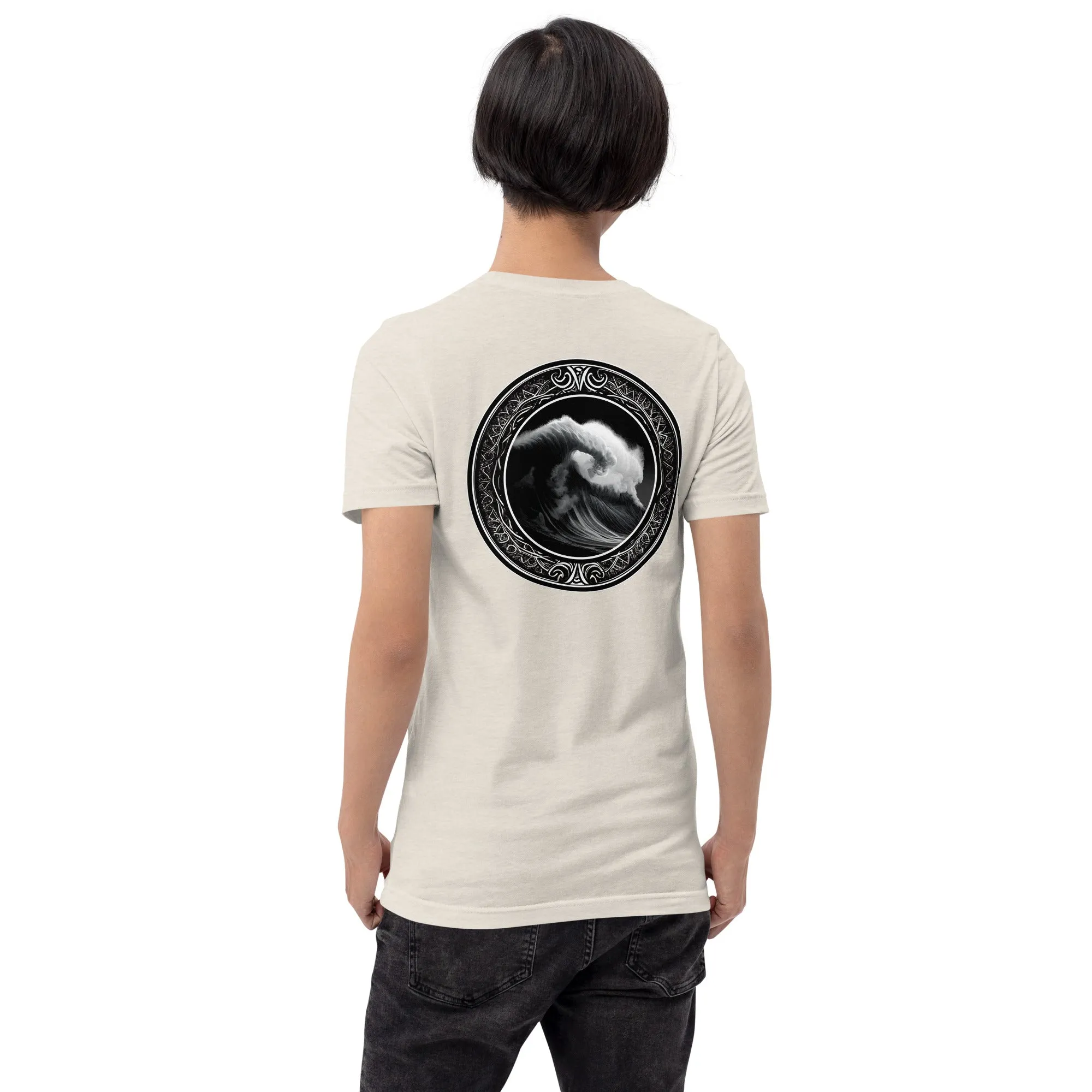 T-shirt - Powerful Wave with Symbols - New Limited Edition Surf Collection
