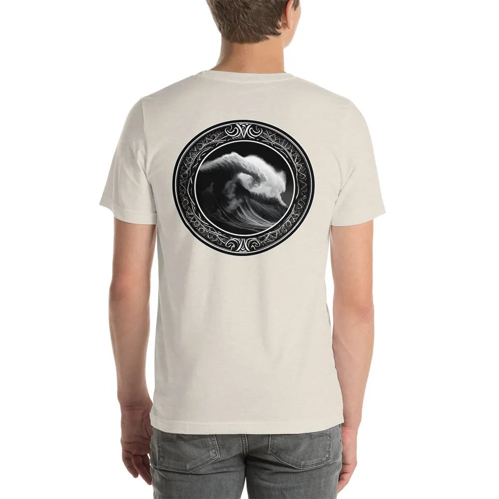 T-shirt - Powerful Wave with Symbols - New Limited Edition Surf Collection