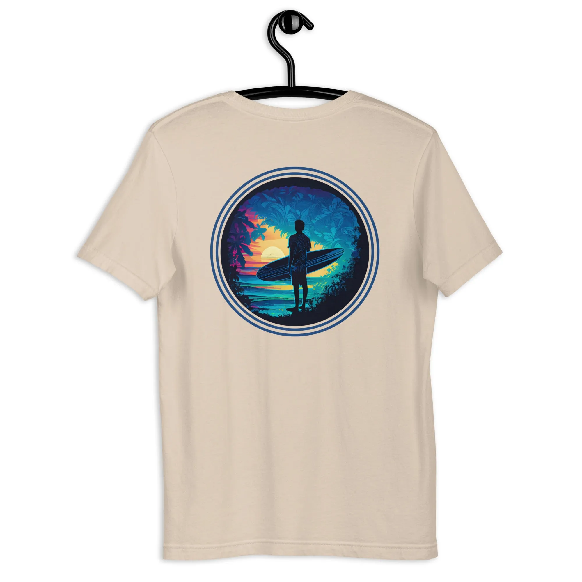 T-shirt with Surfer in front of sunset - New Limited Edition