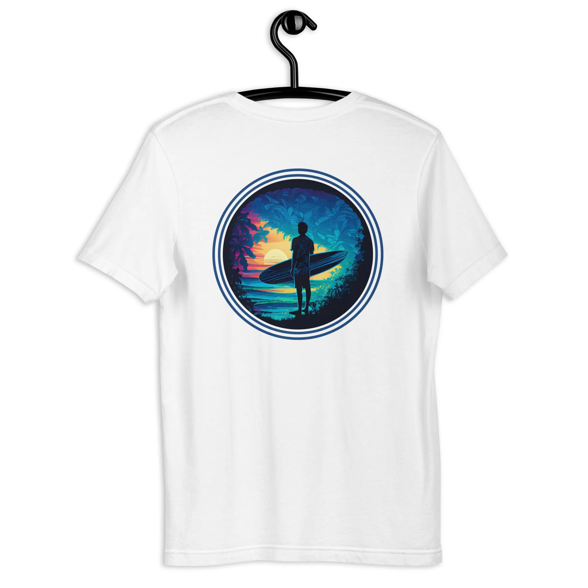 T-shirt with Surfer in front of sunset - New Limited Edition
