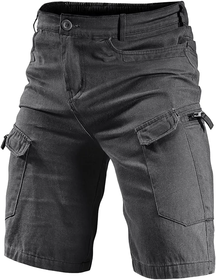 Tactical Cargo Cotton Work Shorts for Men Outdoor Casual Hiking Fishing Hunting Shorts with Multi Pockets