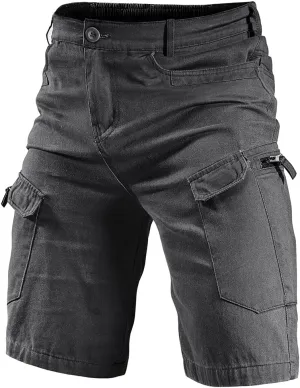 Tactical Cargo Cotton Work Shorts for Men Outdoor Casual Hiking Fishing Hunting Shorts with Multi Pockets