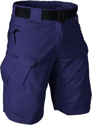 Tactical Cargo Workout Shorts for Men Outdoor Hiking Fishing Combat Casual Work Short Multi Pockets (No Belt)