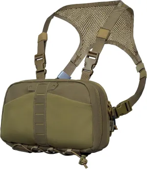 Tactical Chest Pack Bag Molle EDC Pouch Bag with CCW Compartment Adjustable Strap Workouts Fishing Hunting