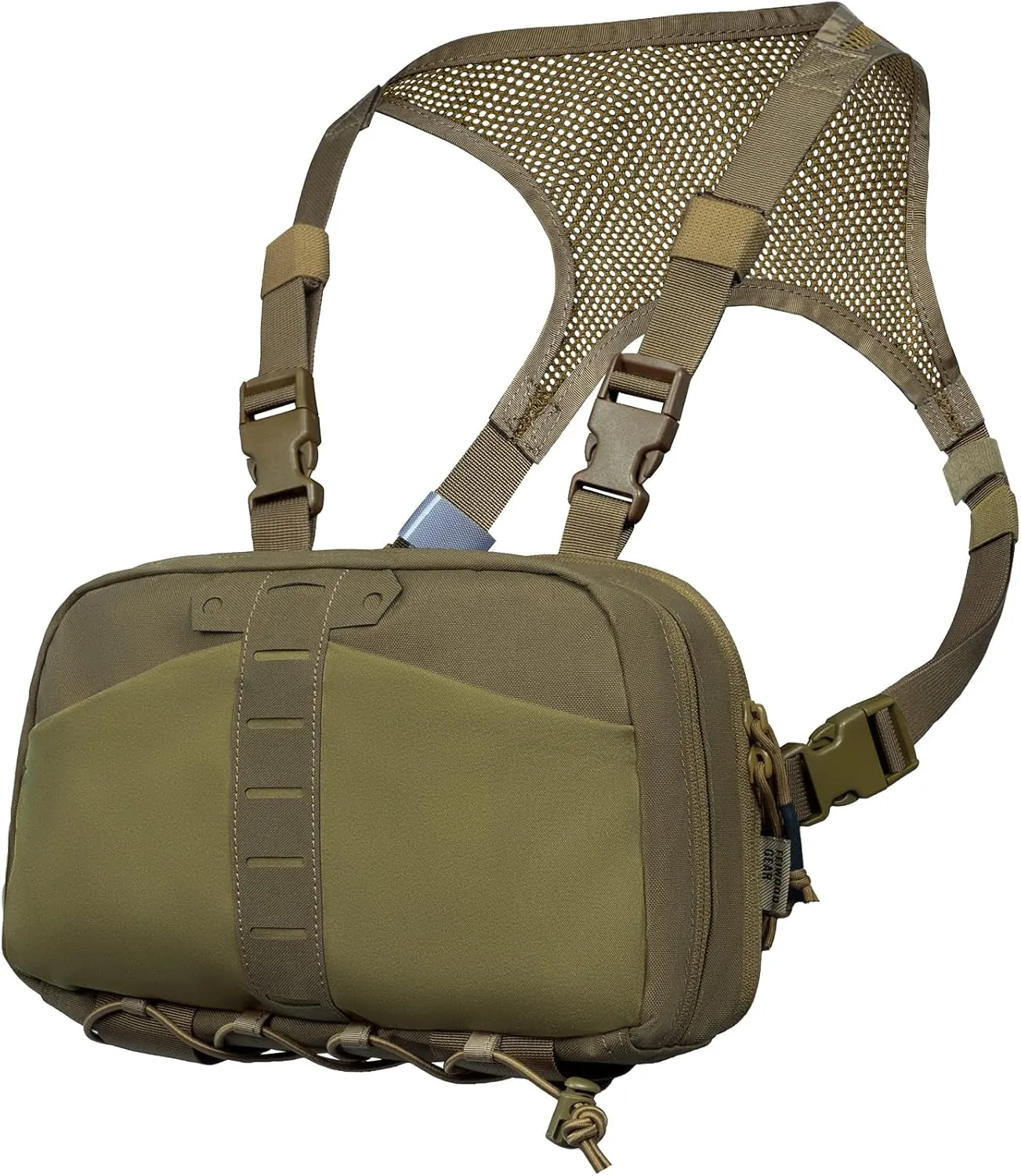 Tactical Chest Pack Bag Molle EDC Pouch Bag with CCW Compartment Adjustable Strap Workouts Fishing Hunting
