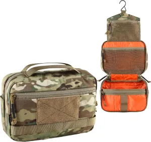 Tactical Toiletry Bag Hygiene Bag EDC Military Tool Molle Pouches Small Dopp Kit Travel Shower Bag for Men