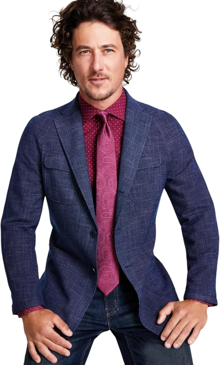 Tallia Men's Slim-Fit Raglan Sport Coat
