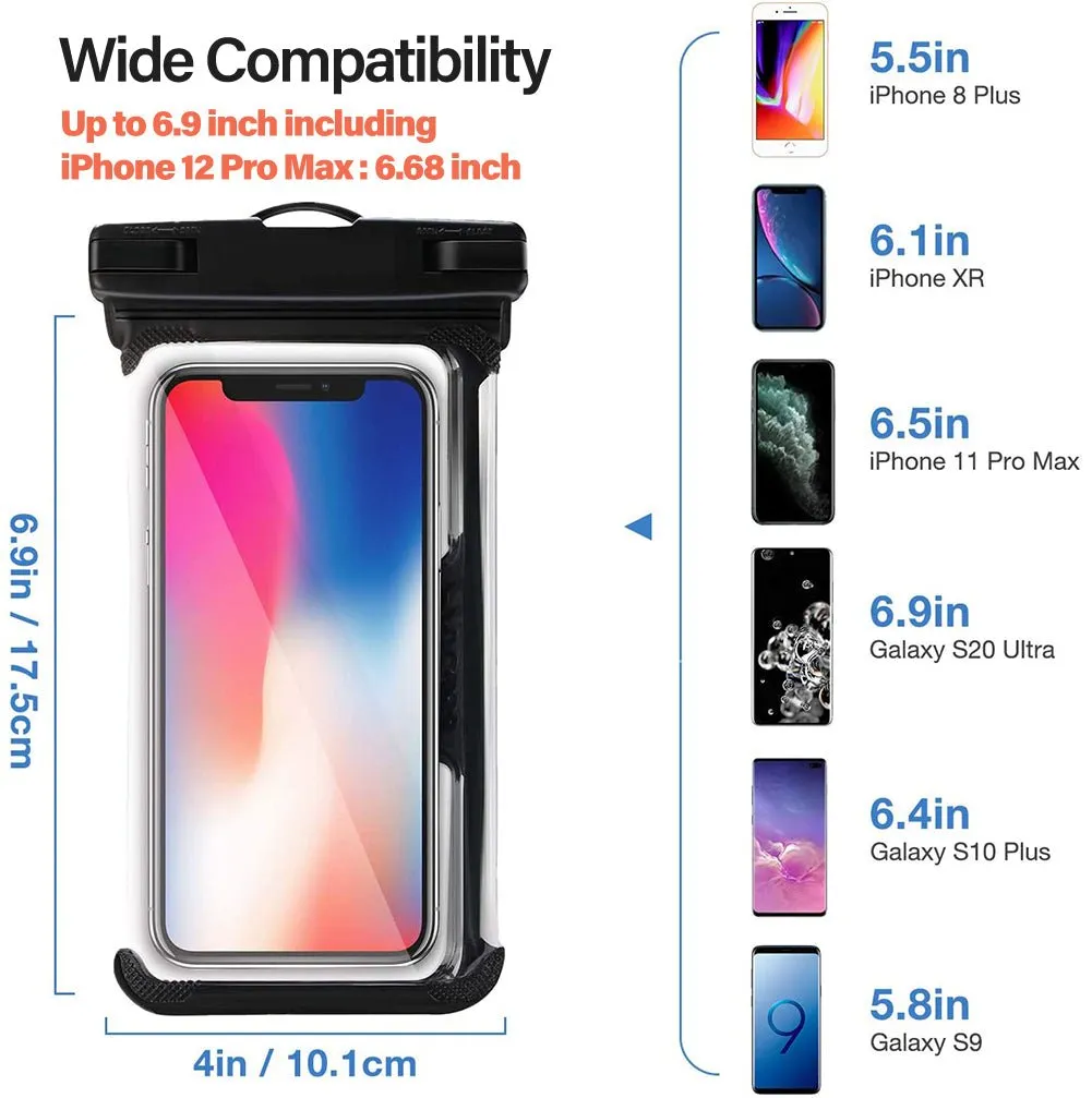 TEGAL Universal Waterproof Phone Pouch Black