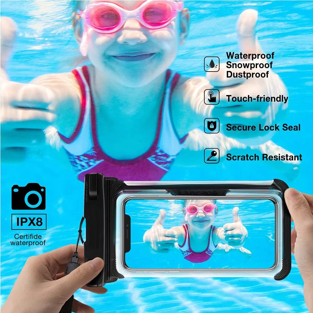 TEGAL Universal Waterproof Phone Pouch Black