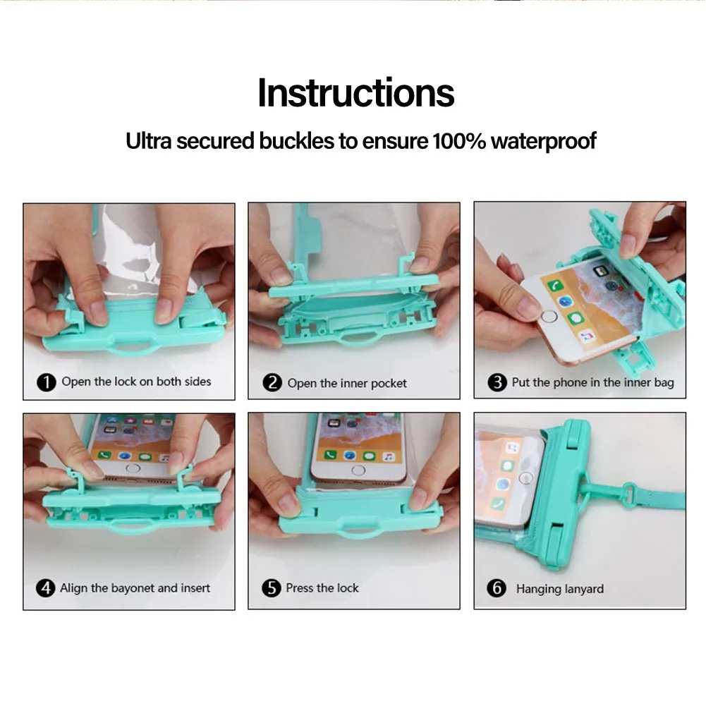 TEGAL Universal Waterproof Phone Pouch Black