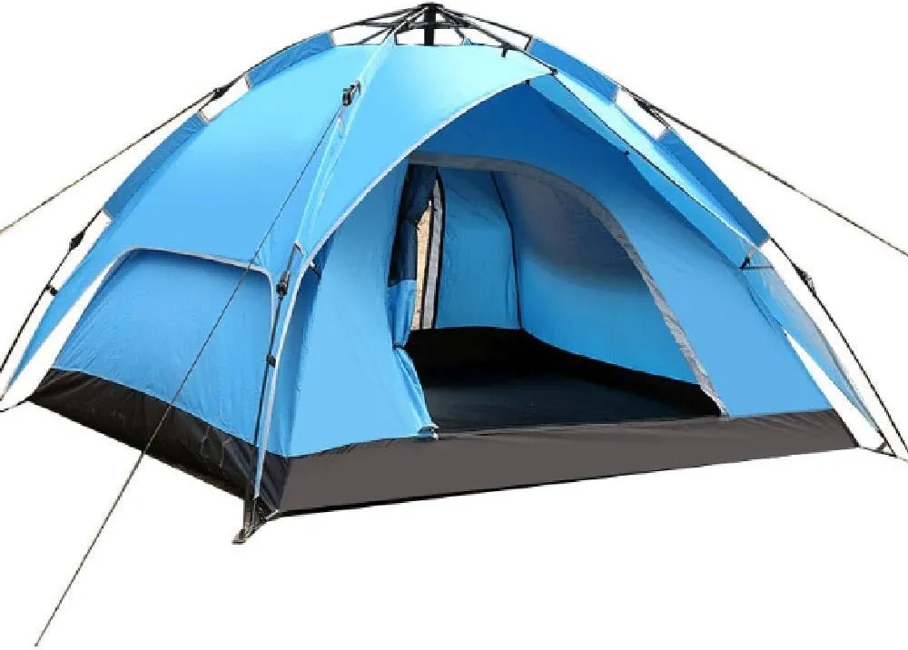 Tent Outdoor 3-4 People, Fully Automatic, 2 People Camping, Thick, Rainproof, Camping, Double Home, Anti-Storm