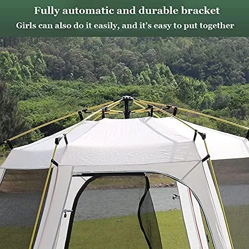 Tents Pop Up 2-4 5-8 Man Person Camping Waterproof Instant Automatic Easy Set Up Dome Holiday (#1 330cm) (#2 330cm)