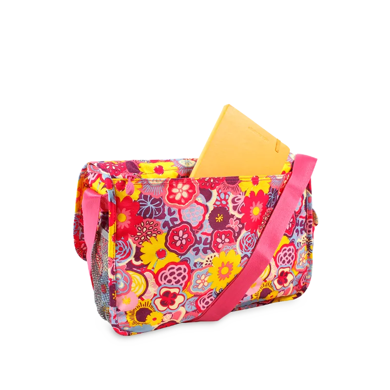 Terry Messenger bag in Poppy Pansy - Final Sale