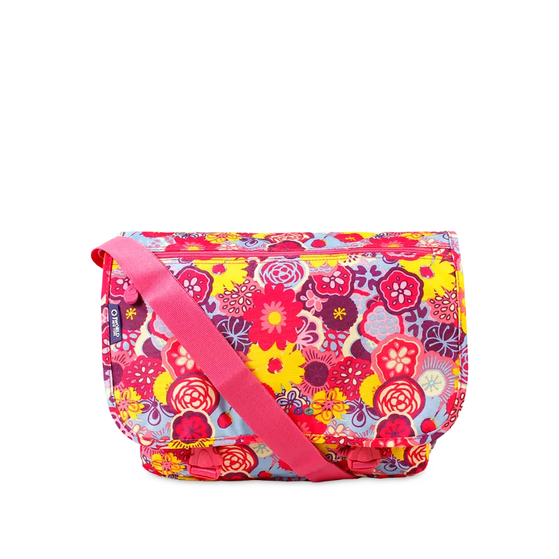 Terry Messenger bag in Poppy Pansy - Final Sale