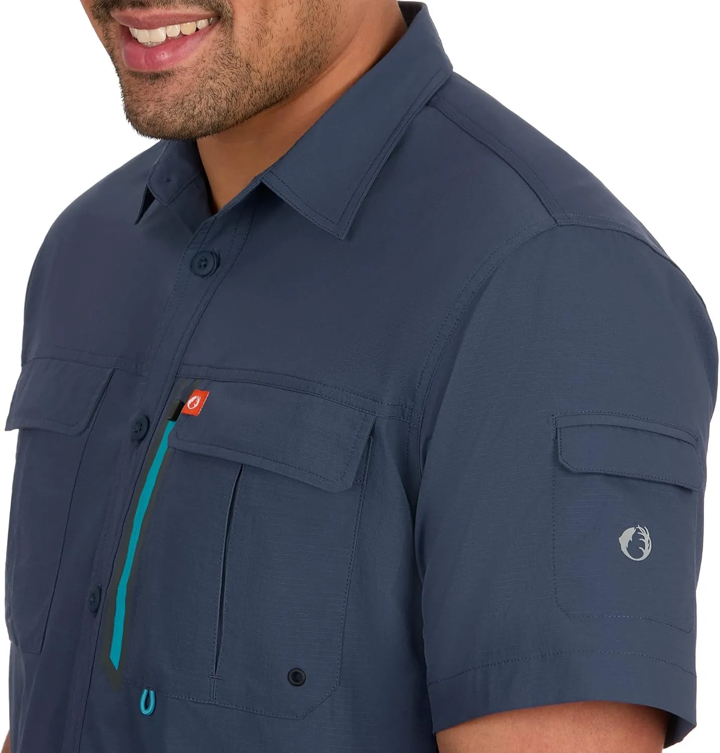 The American Outdoorsman Blackfoot River Short Sleeve Fishing Shirt for Men