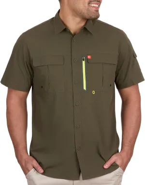The American Outdoorsman Blackfoot River Short Sleeve Fishing Shirt for Men