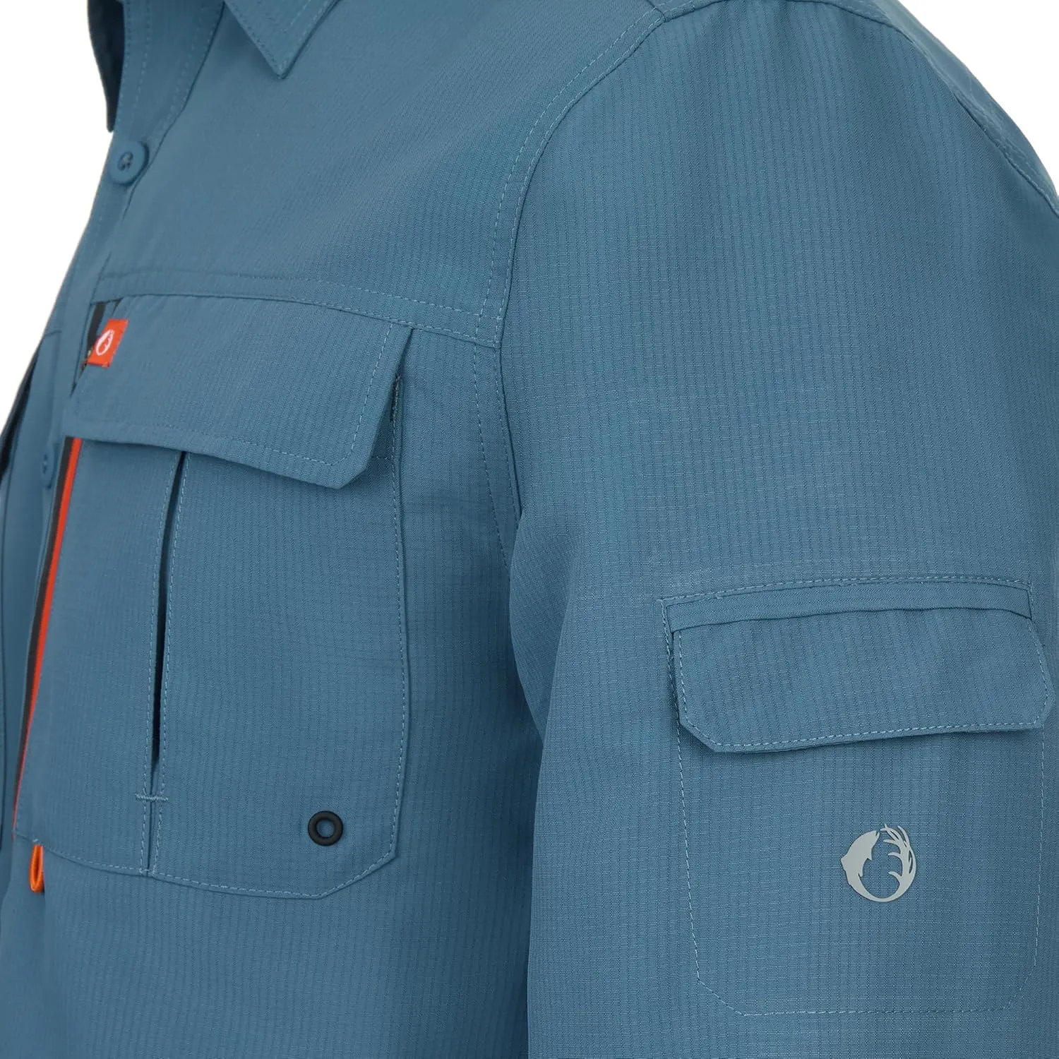 The American Outdoorsman Blackfoot River Short Sleeve Fishing Shirt for Men