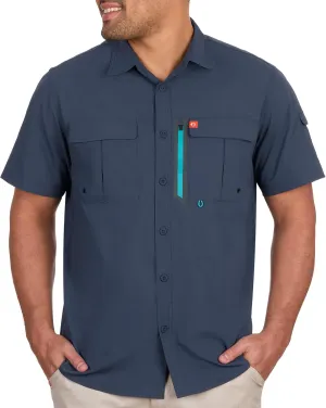 The American Outdoorsman Blackfoot River Short Sleeve Fishing Shirt for Men