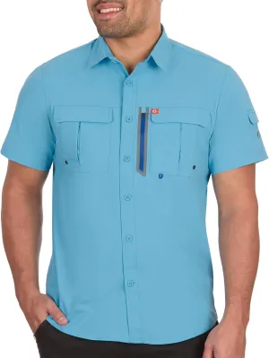 The American Outdoorsman Blackfoot River Short Sleeve Fishing Shirt for Men